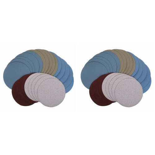 50 Peças de Lixa de Moagem de Água 125 mm 5 Polegadas Grão 1000/2000/3000/4000/5000 Lixa Almofada Gancho Loop Discos de Lixa 1
