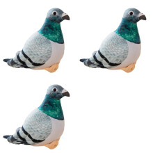 3X Bird Plush Toy Simulation  Cute Animal Doll Photography Props Home Decoration Gift As Shown