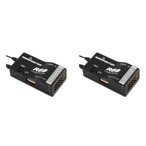 2X RADIOMASTER R88 V2 Receiver Frequency Range 2400-2483.5Mhz
