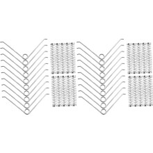 40pcs Pruning Parts Metal Pruning Shear Springs Silver Tree Pruner Spring Garden Pruner Spring