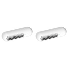 2X Fridge Deodorizer Rechargeable Air Purifier Refrigerator Odor Eliminator Food Preservation Deodorizing Silver