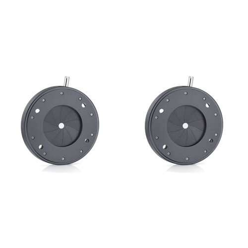 2pcs 1.5-17MM Manual Aperture Adjustable Mechanical Iris Diaphragm Iris Diaphragm for Camera Microscope Iris SK17