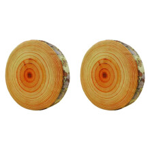 2X Almofada de Tronco de Madeira Fofa e Engraçada Almofada Macia para Sofá, Sala de Estar, Quarto, Decoração de Quarto