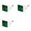3X Digital Voltmeter Square AC220V Square Voltage Tester with LED Display and Indicator Light EU Plug Green 1