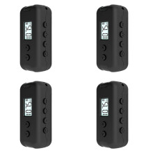 4X Pocket FM Radio Portable DSP Radio 50-108MHz with LCD Display 3.5mm Headphones Outdoor Handheld Radio-Black