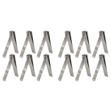 Toenail Clippers Straight  Toenail Clippers Stainless Steel Nail Clippers for Men Women Thick Nails, 12PCS