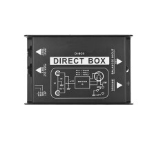 4X Passieve Direct Box Enkelkanaals Passieve DI-Box Direct Injection Box Gebalanceerde en Ongebalanceerde Signaalaudio-Isolator