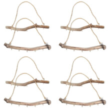 8 Stück Dekorative Zweige Aus Natürlichem Treibholz, Bauernhaus, Zuhause, Wanddekoration, Hängende Schmuck-Organizer mit 5 Haken