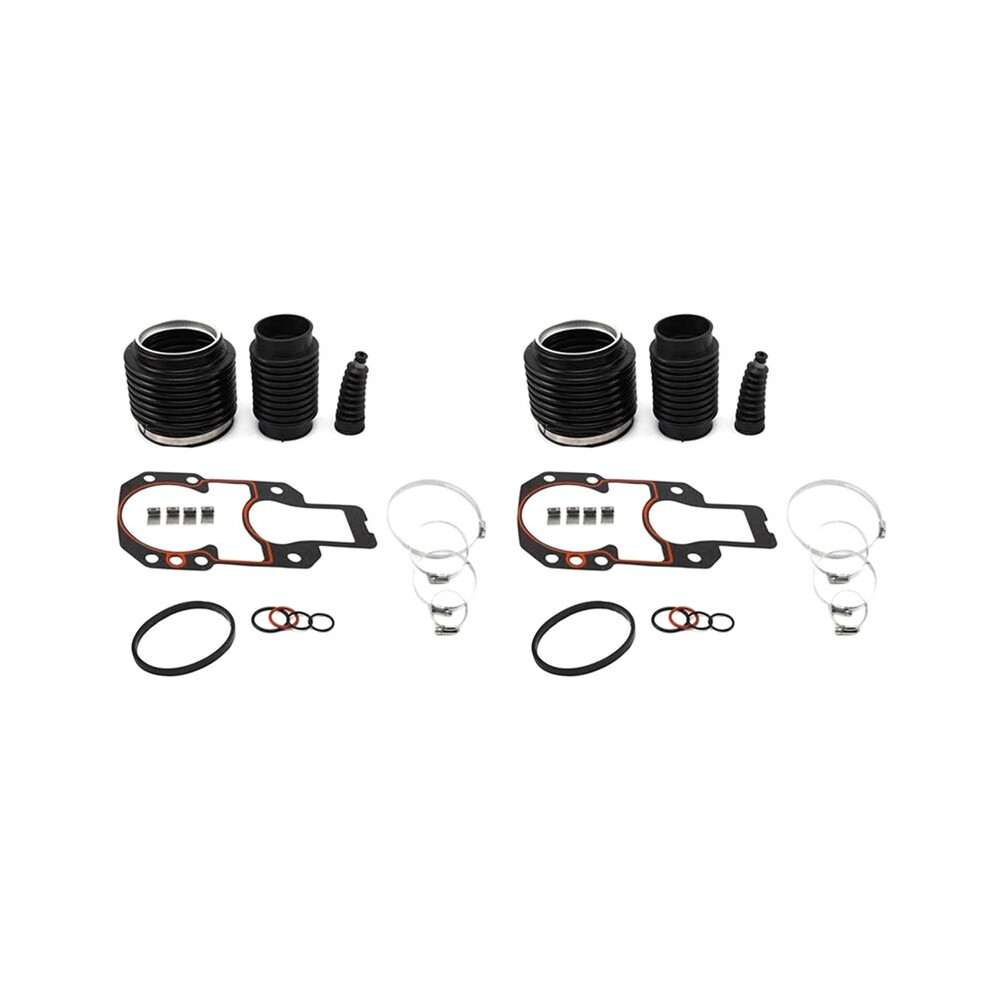 2X 18654A1 74639A2 Exhaust Shift Cable Bellows Kit For Alpha One Gen 2 Drives W/ Gasket 816431A1 27-94996Q2 6033360347458
