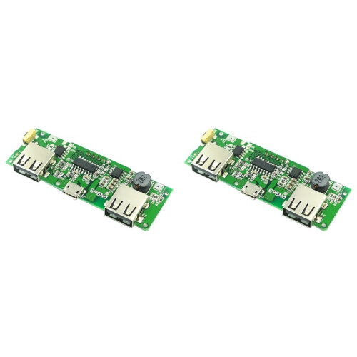 2X 18650 Lithium Battery Digital Display Charging Module 5V 2A 1A Single Charging Port Multi-Function Boost Module