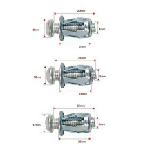 180 Stück Expansionsschrauben-Blütenblattmutter, M4-20, M5-25, M6-25 Blütenblattförmige Metallmutter, Abdrückmuttern, Blütenblattmuttern,