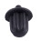 80X Coperchio Parapolvere per Microfono Nero con Microfono, Presa Jack per Microfono, Presa da 6,35 mm 6