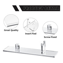 1Pcs Knife Display Stand Acrylic Knife Case Desktop Knife Display, Single Knife Holder for Home Decor (Clear Base)