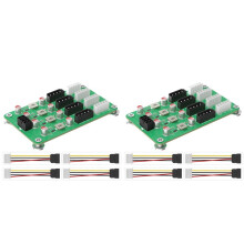 2X ATX 6/8pin 12v Naar 8 Manieren 5v/12v 3A Voedingsadapter voor ATX PSU en 2,5'/3,5' HDD Voeding Breakout Board Adapter