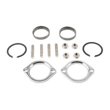 2X Kit di Installazione Flangia di Scarico, Guarnizioni, C-Clip, Dadi e Rondelle per Softail Sportster Dyna Touring 30-0205