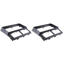 2X Kit de Cadre D'Autoradio de 9 Pouces pour Forester Impreza, Montage sur Panneau Stéréo, Plaque Frontale, Console Centrale, Fascia