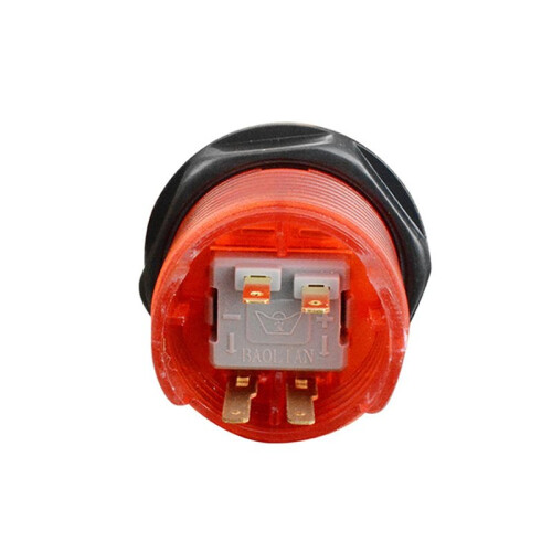 5PCS Illuminated Led Push Button 28mm Nut with 4Pin Light Cable for Zero Delay Board Arcade Game Machine Parts Red 2