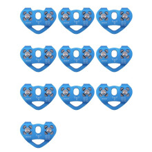 10X Heart-Shape Climbing Double Pulley Steel Cable Rope 13mm Climbing Device High Speed Zipline Trolley 24KN