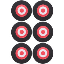 6pcs 25 X 3Cm Archery Eva Foam Target Self Healing Bow Moving Hunting Practice Black+Red