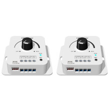 2X 12-48VDC Skydance Rotary LED Dimmer V1-KC 1CHx8A 5 Levels Light Gradient Speed
