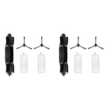 2sets voor  PVCR 5001 / 6001 / PVCRDC 5002 / 6002 Roller Zijborstel Filter Doek Robotstofzuigers Accessoire
