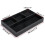 6X 4 Slots Desk Drawer Organizer, Pu Leather Drawer Storage Organizer Divider (Black) 1