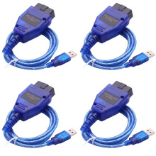 4X Vag Obdii Usb Kkl Com 409.1 Interface Vag 409.1 Vag Com 409.1 Kkl Usb Diagnostic Cable Vag-Com Obdii Obd2 Scan Tool