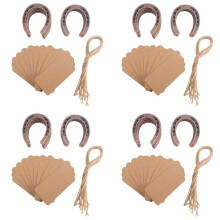 40Pcs Good Lucky Horseshoe Wedding Favors with  Tags Rustic Horseshoe Gifts for Vintage Wedding Party Decorations