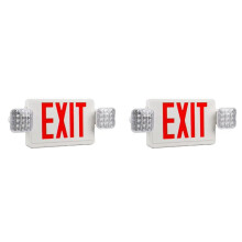 2X LED Exit Sign with Emergency Lights,Adjustable LED Emergency Exit Lights with Battery Backup,Exit Sign for Business