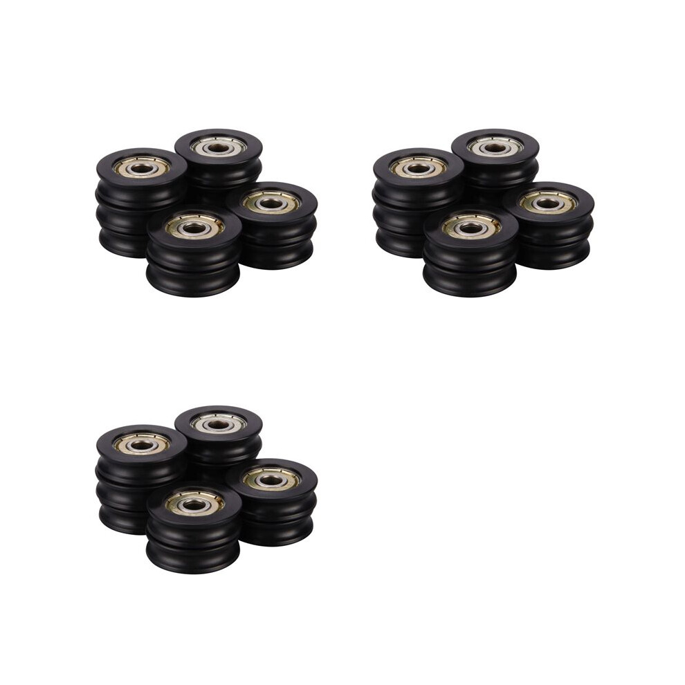 15 Pcs Plastic Embedded 626Zz Window Door Wheel U Guide Pulley 6278Mm Bearing For 3D Printer 6033375231124