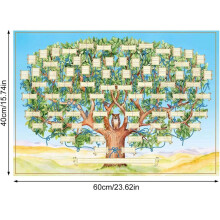 3X Family Tree Chart to Fill in - Blank Ancestry Chart 6-Generation Fillable Genealogy Chart Genealogy Supplies