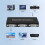 2X DVI Splitter 1X2  Switcher Extender Adapter 1 DVI-D Input and 2 DVI-D Output Dual Display for Display Computer 4