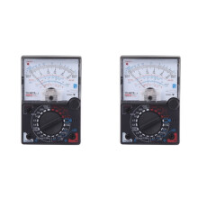 2X Multimètre à Pointeur YX-360TRE-LB, Mesure CA/CC avec Stylo Testeur, Indicateur Lumineux, Bip, Ampèremètre, Voltmètre, Résistance