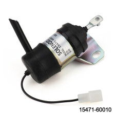 5X 15471-60010 12V Fuel Shut Off Solenoid 052600-1000 15471-60013 for Tractor Part Generator Stop Solenoid