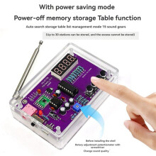 2X FM-Radio RDA5807 Gör-det-Själv-Kit Elektronisk Justerbar 87-108MHz Display Lödningsövning DIY Elektroniska Komponenter Kit