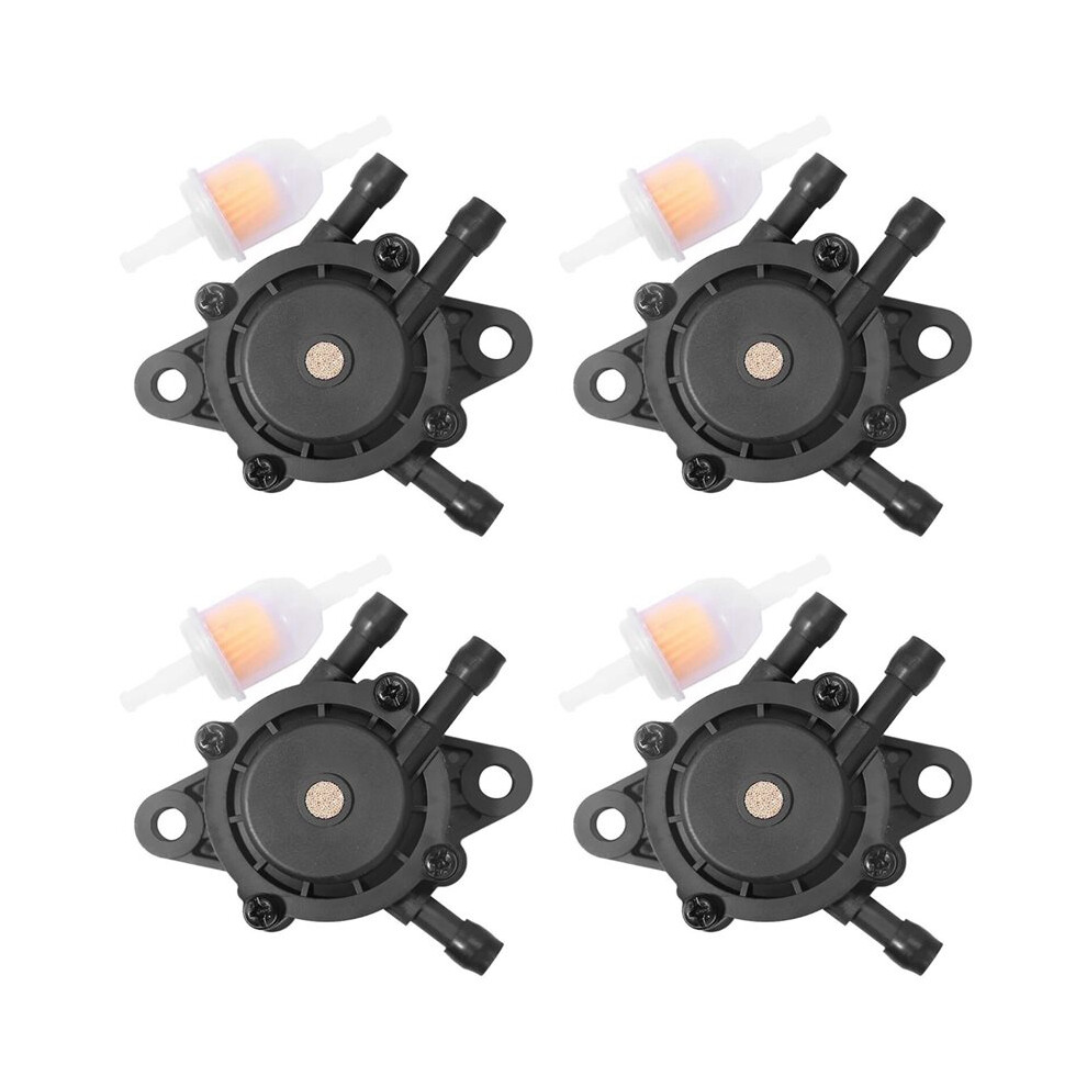 4X Fuel Pump For 17Hp-25 Small Engine Lawn Mower Tractor, Gas Vacuum Fuel Pump With Fuel Filter For 6031689967968