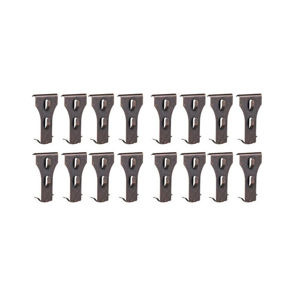 16 Brick Clips For Hanging Brick Hooks Brick Clips For 2-1/4In To 2-3/8In Tall Bricks Metal Brick Hook 4713823231747