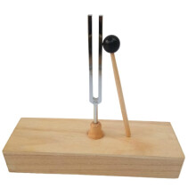 2X 256HZ Tuning Fork with Wooden Resonant Box Acoustic Science Tools for Sound Therapy, Yoga, Meditation and Relaxation