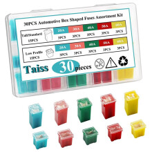 150 PCS Car Fuses Assortment Kit,Automotive Combination LOW and TALL Box Shaped Fuse Kit,for Car/RV/Truck/Motorcycle