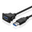 2X New USB 3.0 Flush Mount Panel Extension Cable with Locking Clip - 1M Dashboard Mount for Car, Truck, Boat, Motorcycle 4