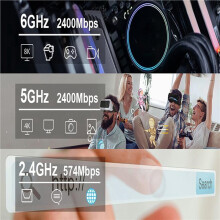 2X WiFi 6E AX210 5.3 M.2 Drahtlose Netzwerkkarte 5374 Mbit/S 2,4 GHz 5 GHz 6 GHz 802.11ax WLAN-Adapter für PC Laptop