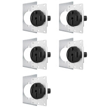 5X NEMA14-50 Stopcontact van Industriële Kwaliteit voor Nog Veiliger, Geen Oververhitting of Smelten, EV-Opladen 50Amp 125/250V Stopcontact