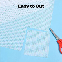 4X 7 Count Plastic Mesh Canvas Sheets for Embroidery, Acrylic Yarn Crafting,Crochet Projects and Make Aquarium Dividers