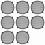 8X Subwoofer Grid Car Speaker Amplifier Grill Cover Mesh - 10 Inch 1