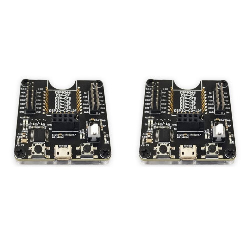 2X ESP8266 Testrek Module Programmeur Ondersteuning ESP-01 01S 12 ESP32-C3-12F Multifunctionele Draagbare Module