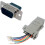 20Pcs DB9 to RJ45 Modular Adapter, DB9 to RJ45 Female Jack Ethernet Adapter 6