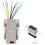 20Pcs DB9 to RJ45 Modular Adapter, DB9 to RJ45 Female Jack Ethernet Adapter 7