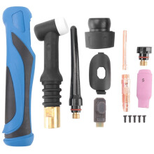 3X WP-26F TIG-Toortslichaam TIG26F Argonlastoortskop WP26 Flex Luchtgekoeld Gaswolfraambooglassen GTAW A-200 Flex-Toorts