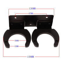 2X Universal Wireless Microphone Hook Holder Stands Wall Hanger Rack Clip Clamp Brackets Wall Mounted