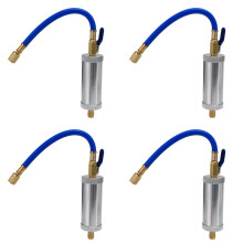 4X Injecteur de Colorant Climatisation Injection D'Huile de Voiture R12 R134A R22 Injection de Colorant 2 Onces Pur Liquide de Refroidissement Tube de